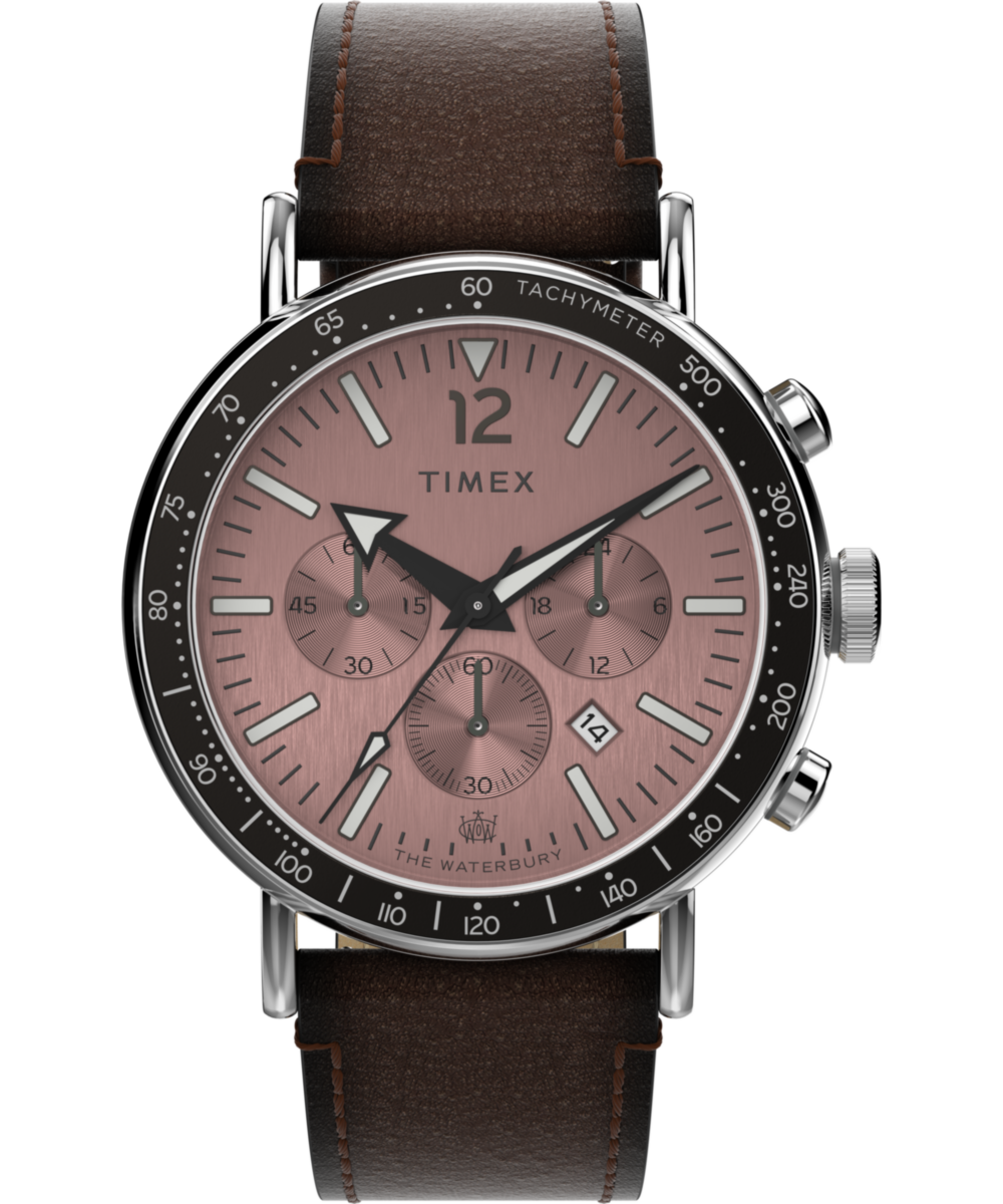 Timex Waterbury Round 21mm Rose Gold Dial Analog Men Watch - TW2W47300UJ