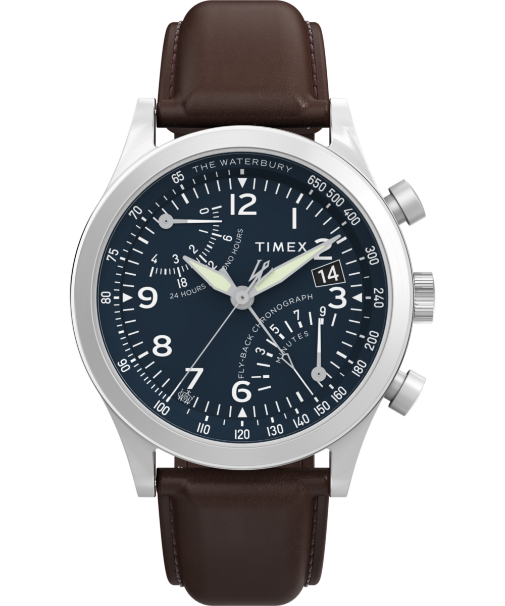 Timex Waterbury Round 21mm Blue Dial Analog Men Watch - TW2W47900UJ Watch Timex
