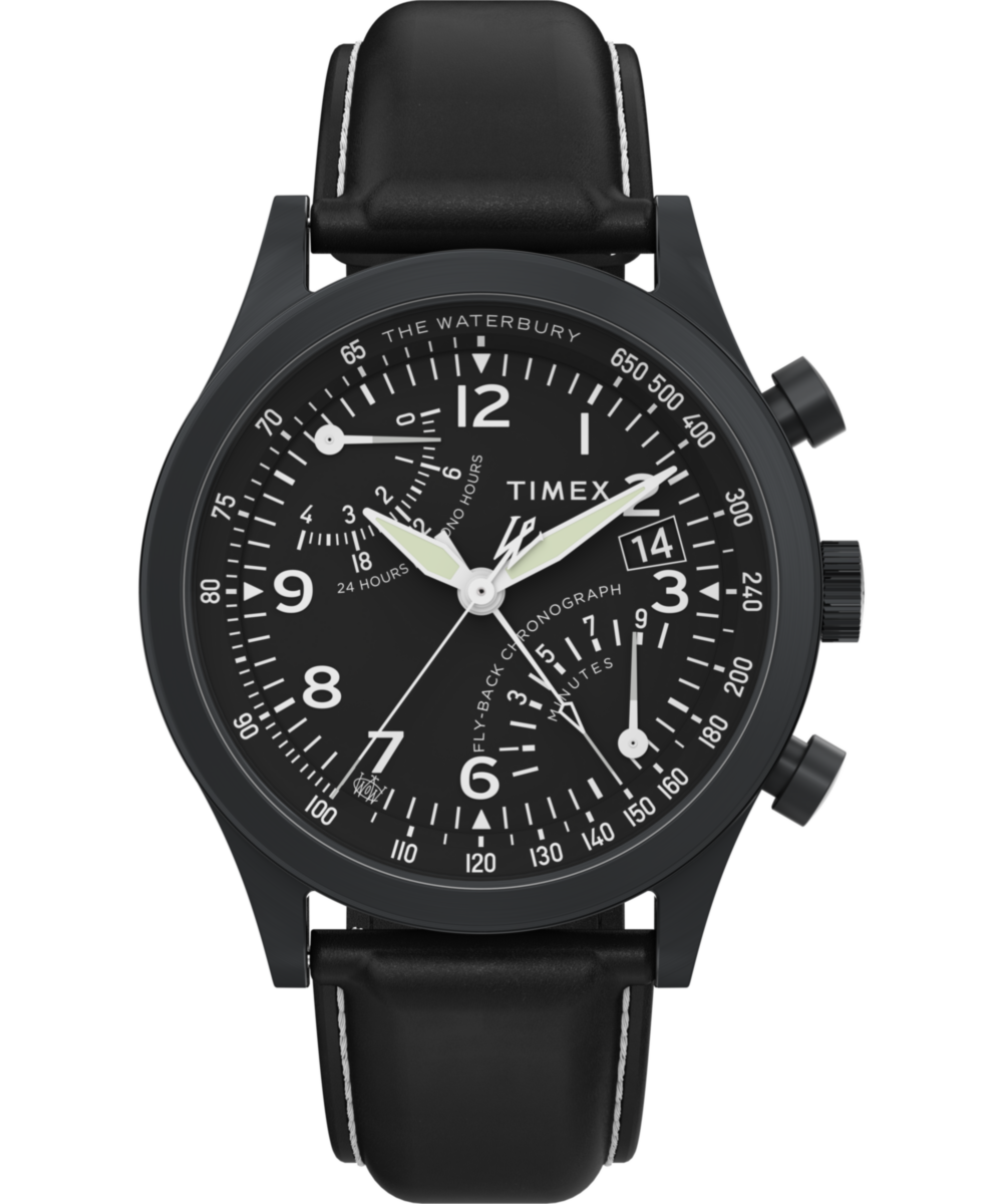Timex Waterbury Round 21mm Black Dial Analog Men Watch - TW2W48000UJ Watch Timex