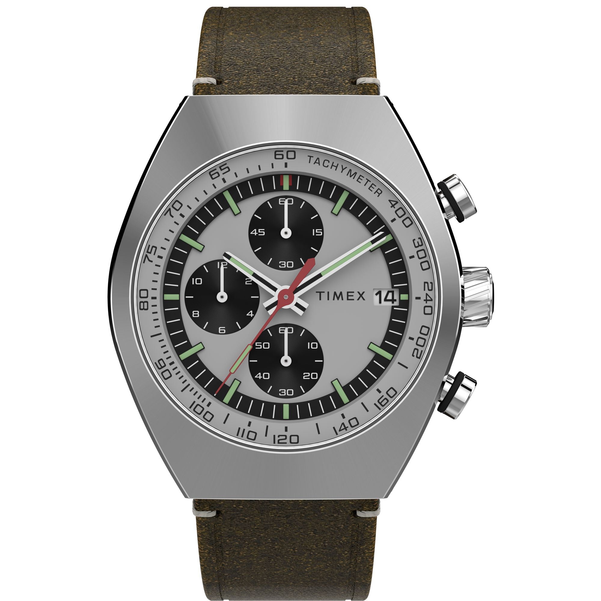 Timex Legacy Tonneau 21mm Silver Dial Analog Men Watch - TW2W50100UJ