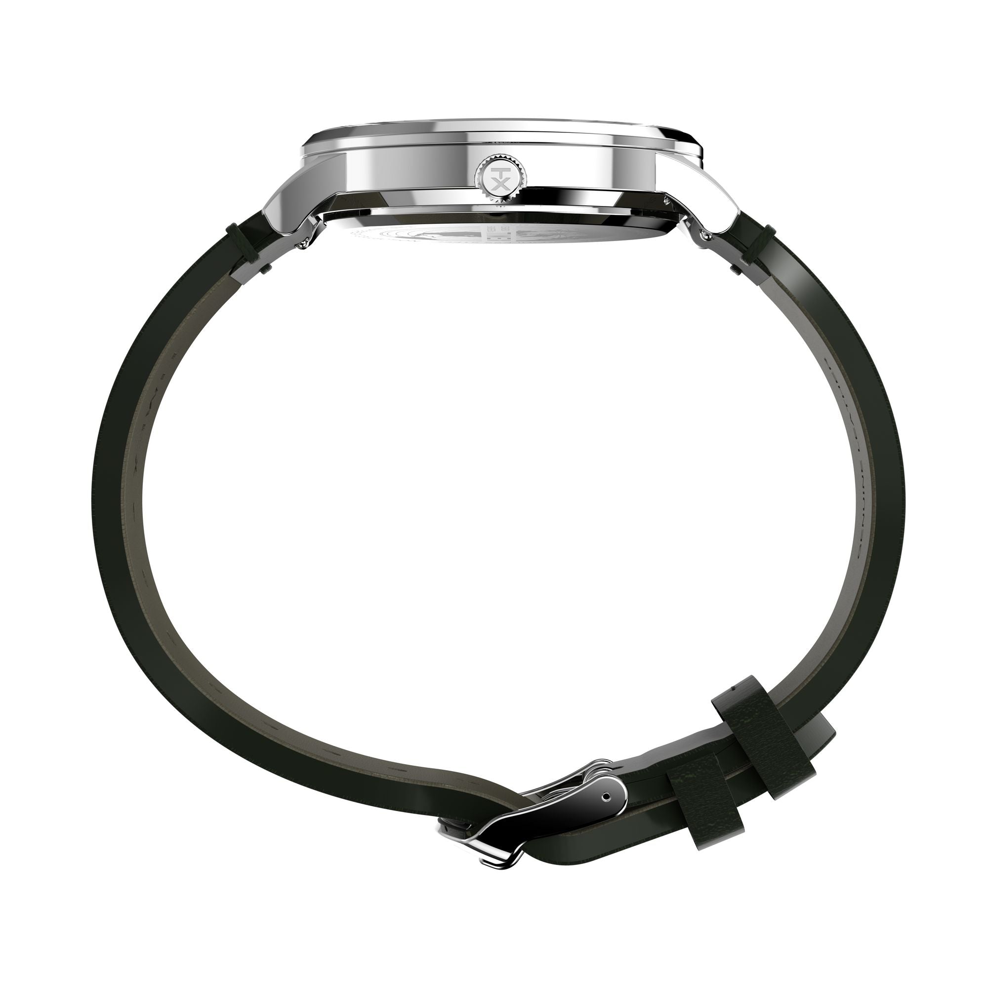 Timex Waterburry Round 21mm Green Dial Analog Men Watch - TW2W50500UJ Watch Timex