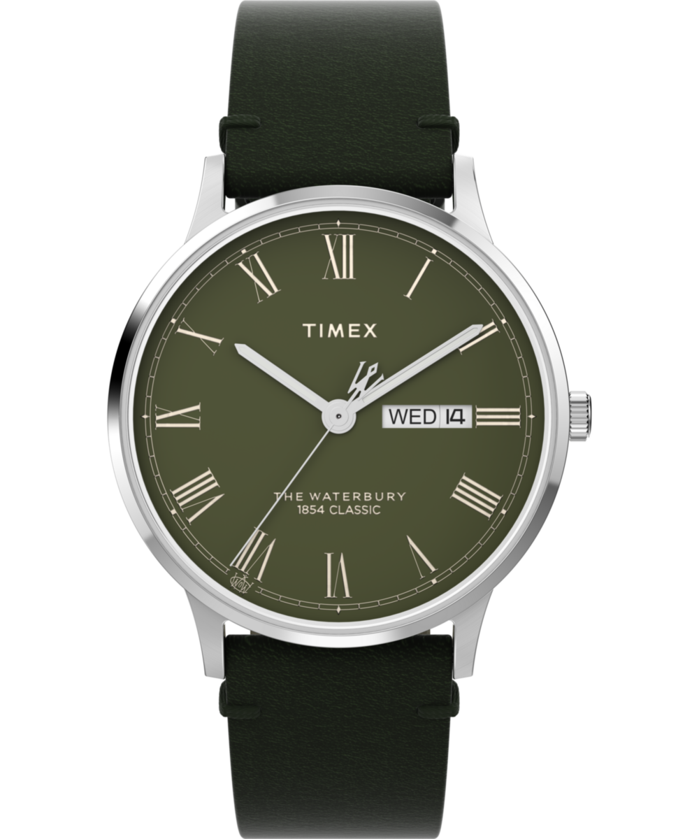 Timex Waterbury Round 21mm Green Dial Analog Men Watch - TW2W50500UJ