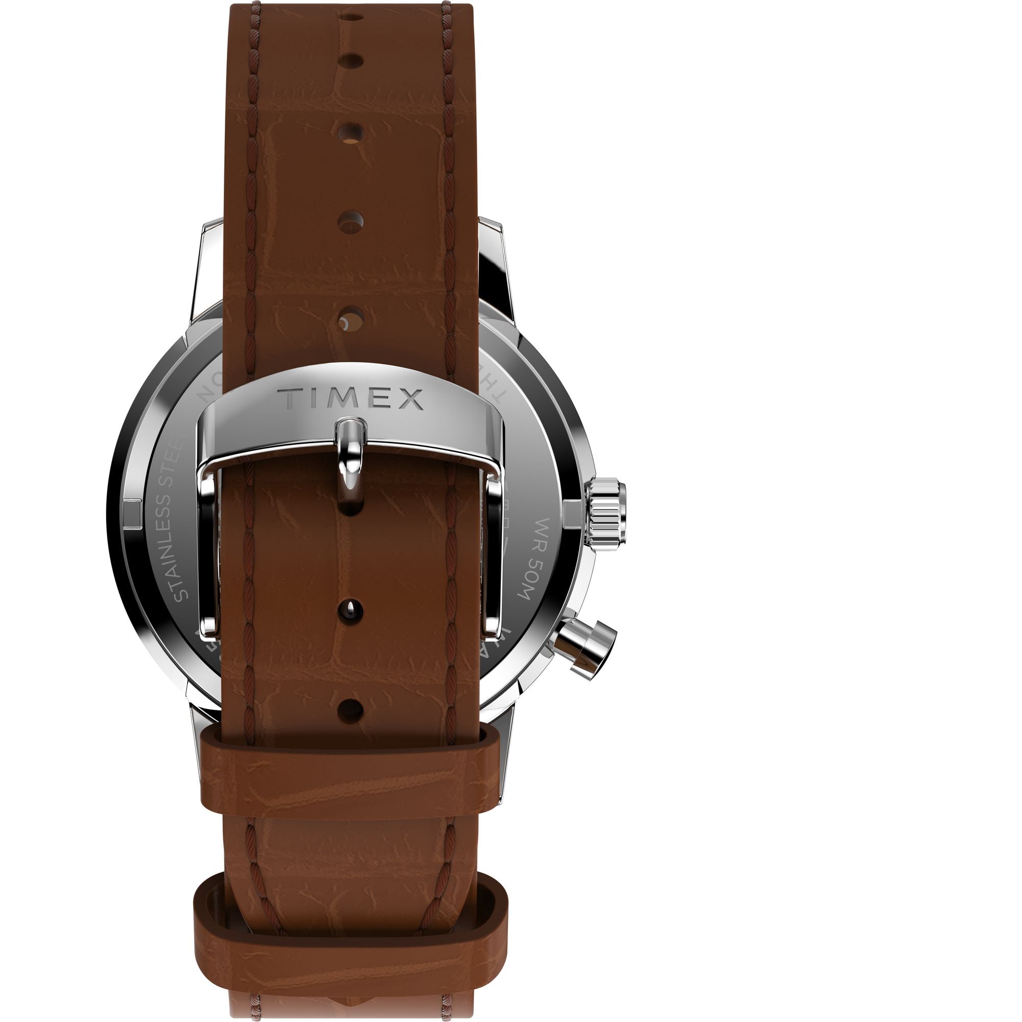 Timex Marlin Leather Green Round Dial Quartz Analog Men Watch