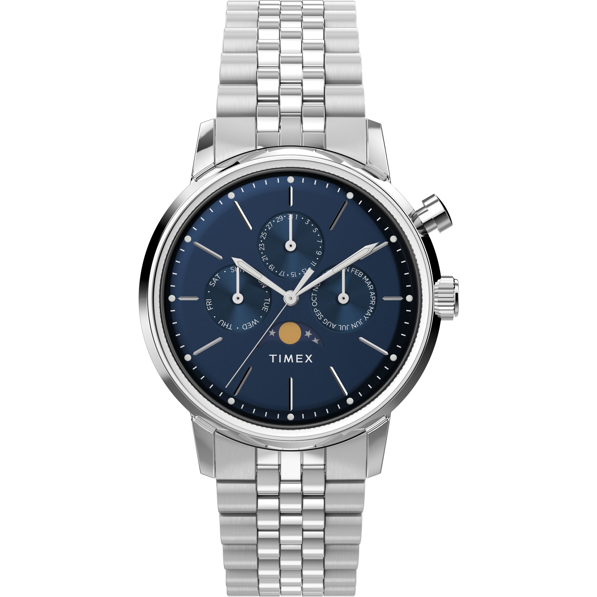 Timex Marlin Round 21mm Blue Dial Analog Men Watch - TW2W51300UJ