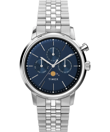 Timex Marlin Round 21mm Blue Dial Analog Men Watch - TW2W51300UJ Watch Timex