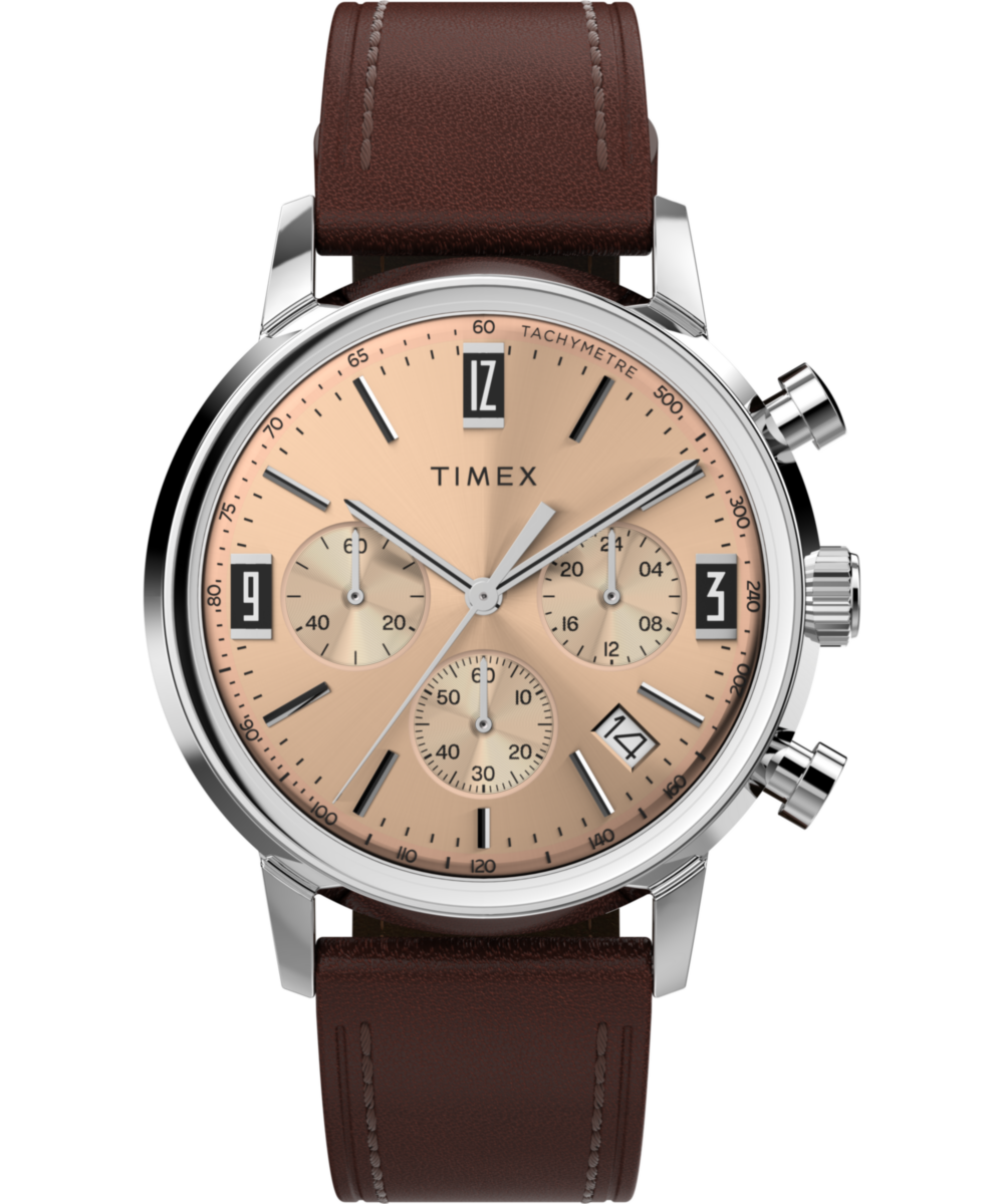 Timex Marlin Round 21mm Rose Gold Dial Analog Men Watch - TW2W51400UJ Watch Timex