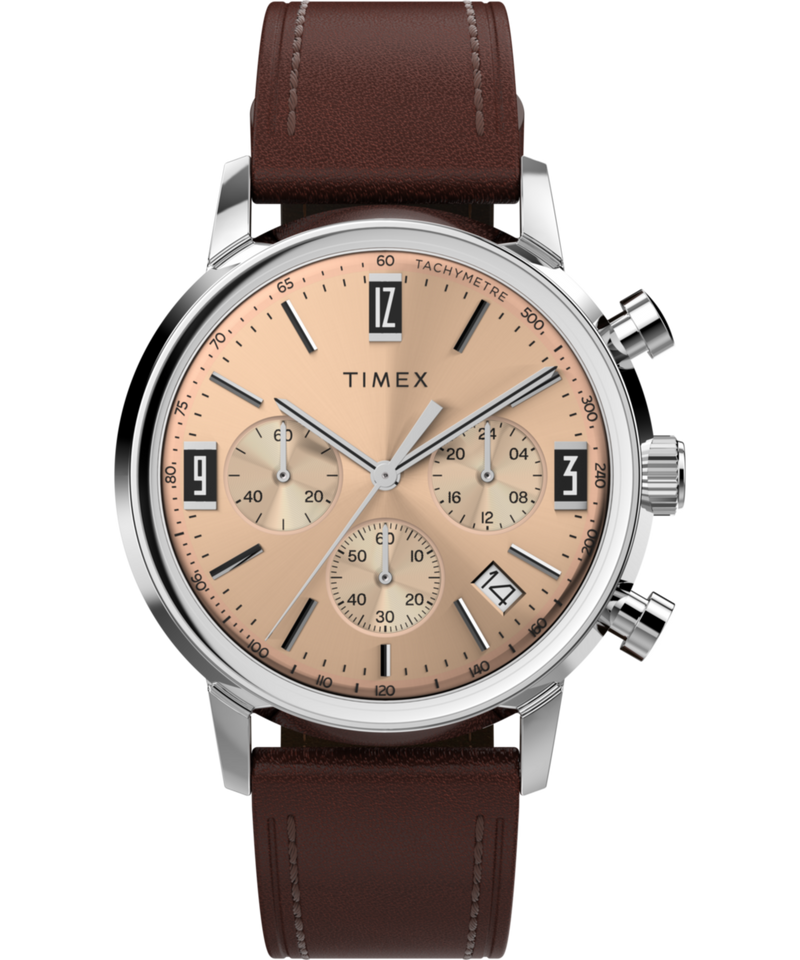 Timex Marlin Round 21mm Rose Gold Dial Analog Men Watch - TW2W51400UJ Watch Timex
