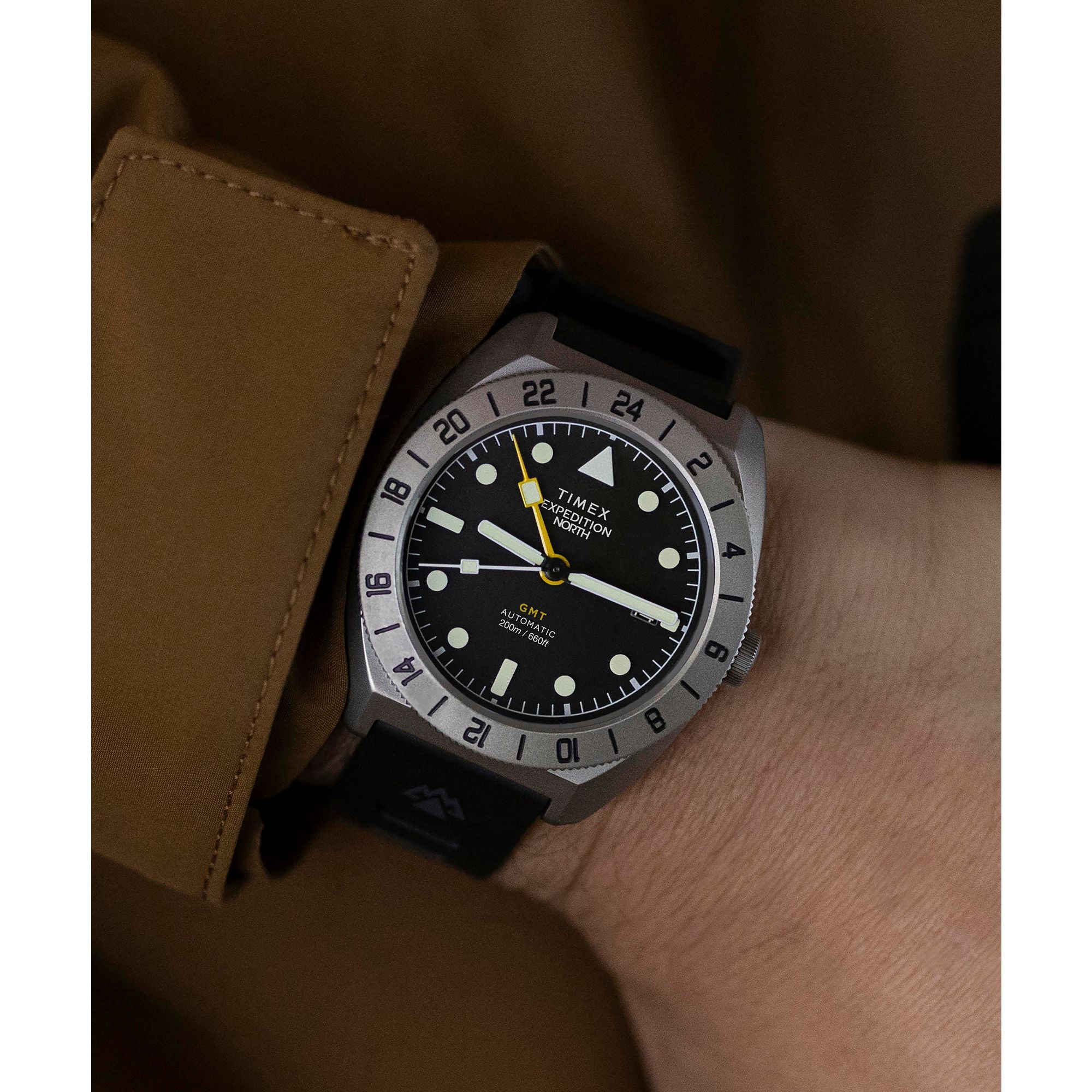 Timex Expedition Round 41mm Black Dial Automatic Wind Men Watch - TW2W53000UJ