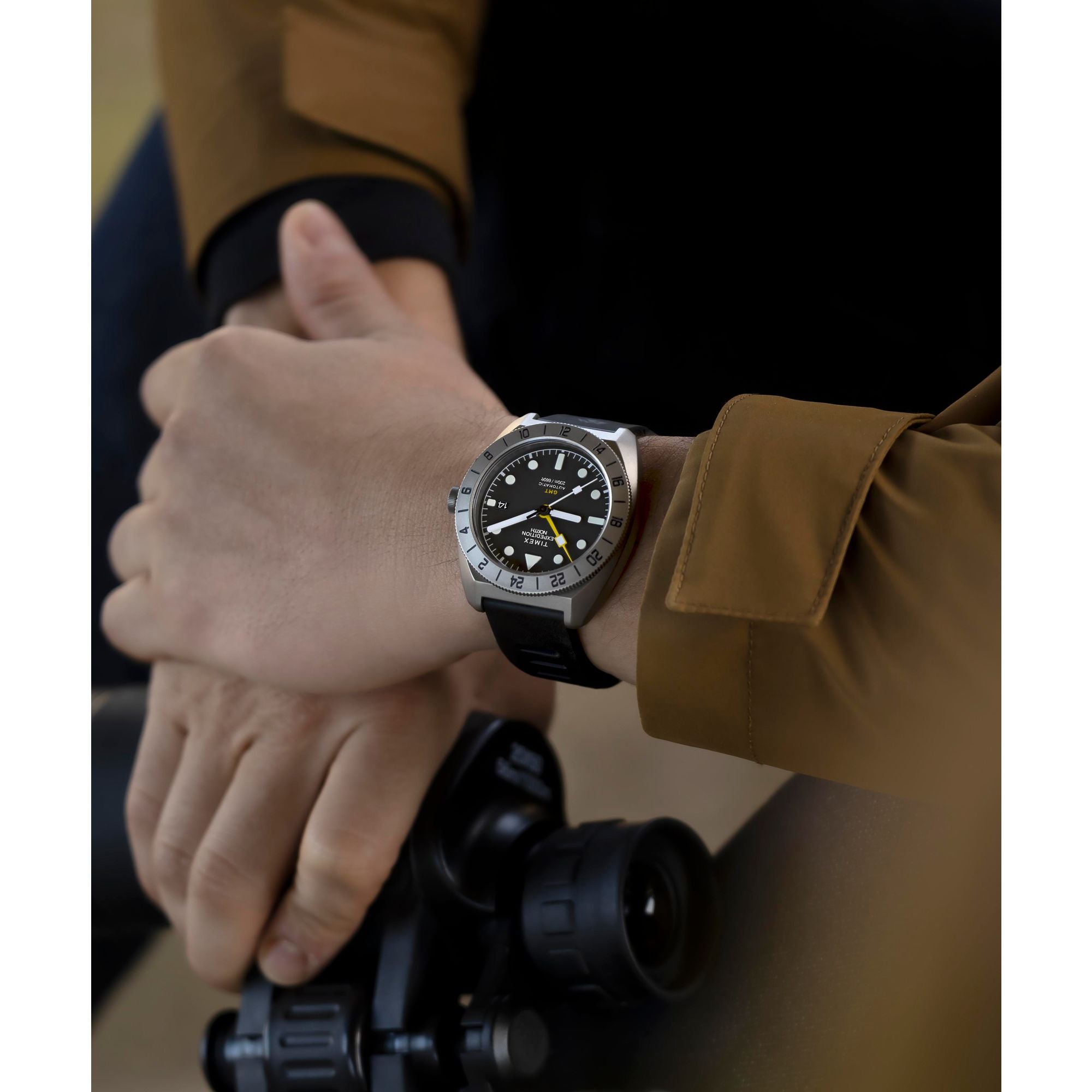 Timex Expedition Round 41mm Black Dial Automatic Wind Men Watch - TW2W53000UJ