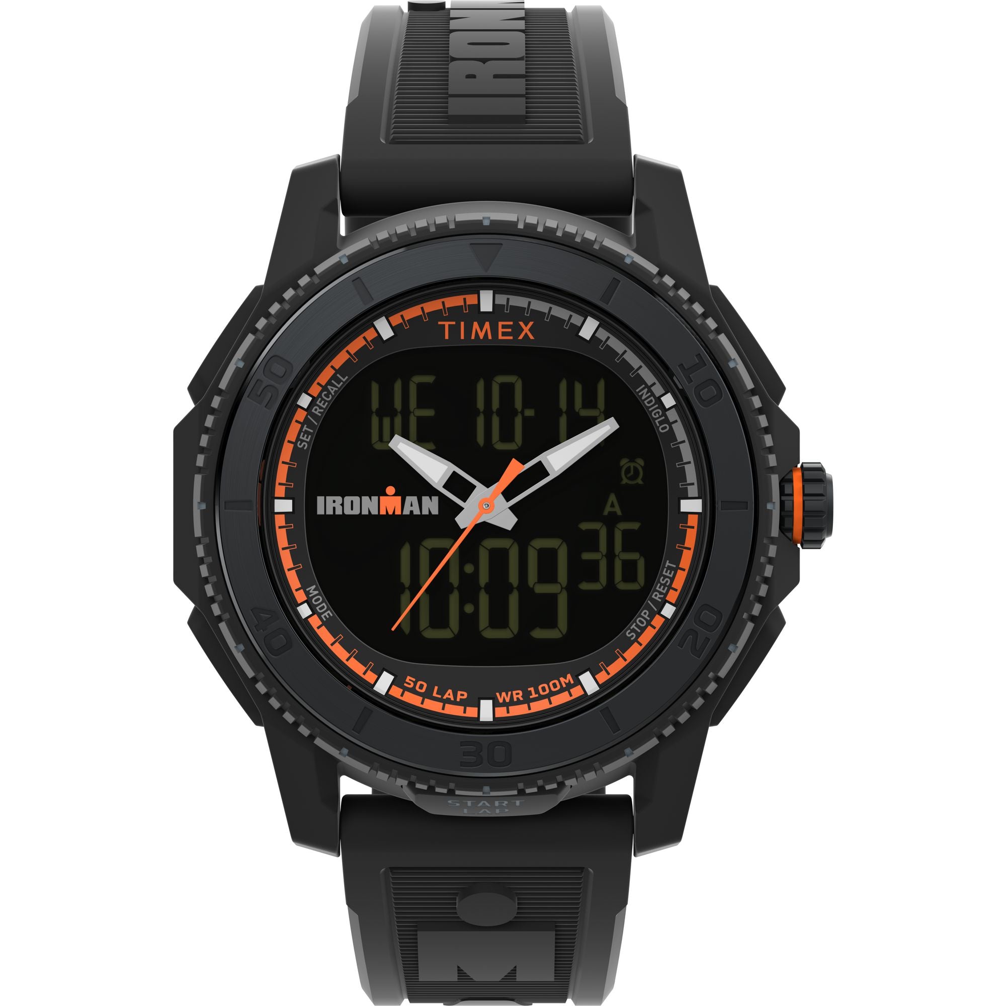 Timex Ironman Round 21mm Black Dial Digital Men Watch - TW2W53600UJ