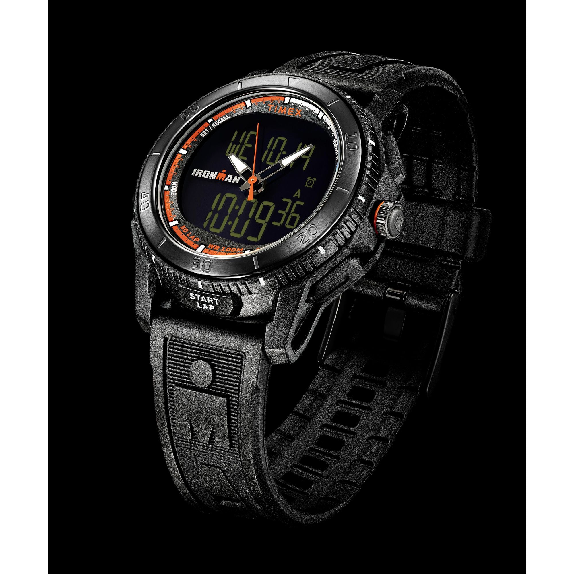 Timex Ironman Round 21mm Black Dial Digital Men Watch - TW2W53600UJ