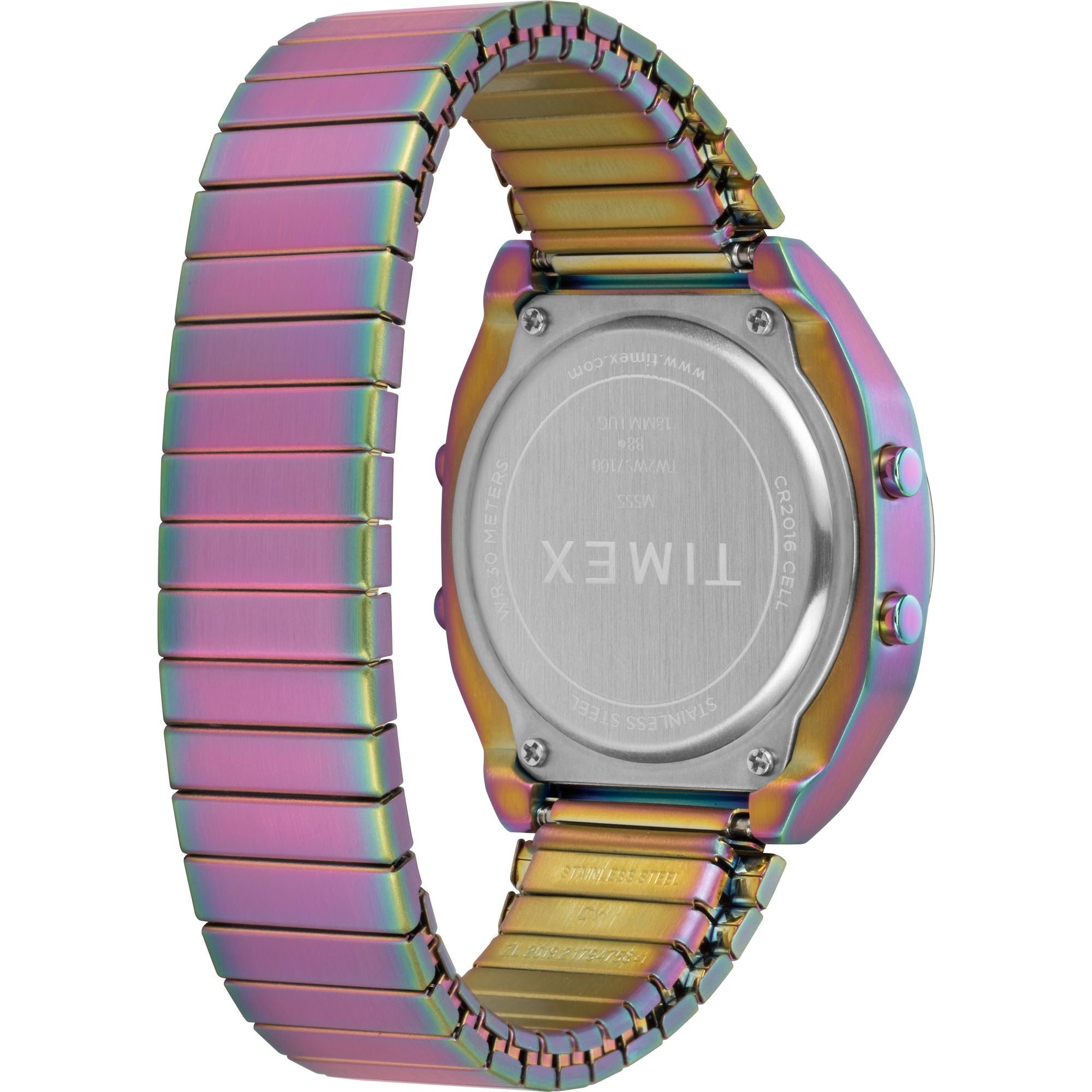 Timex T80 Blue Square Dial Quartz Digital Women Watch