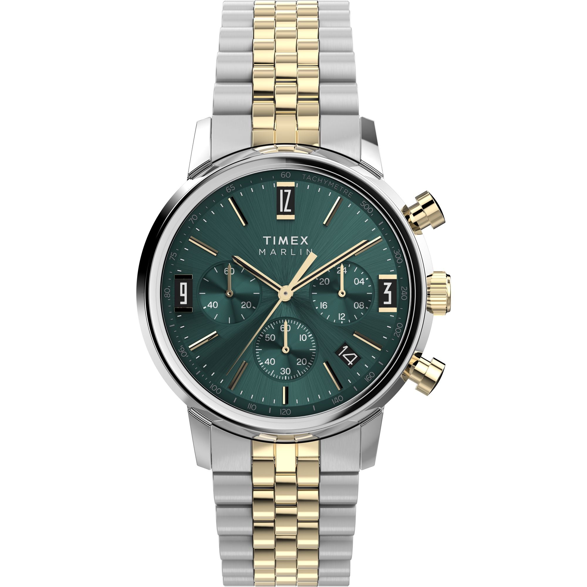 Timex Marlin Round 21mm Green Dial Analog Men Watch - TW2W60000UJ