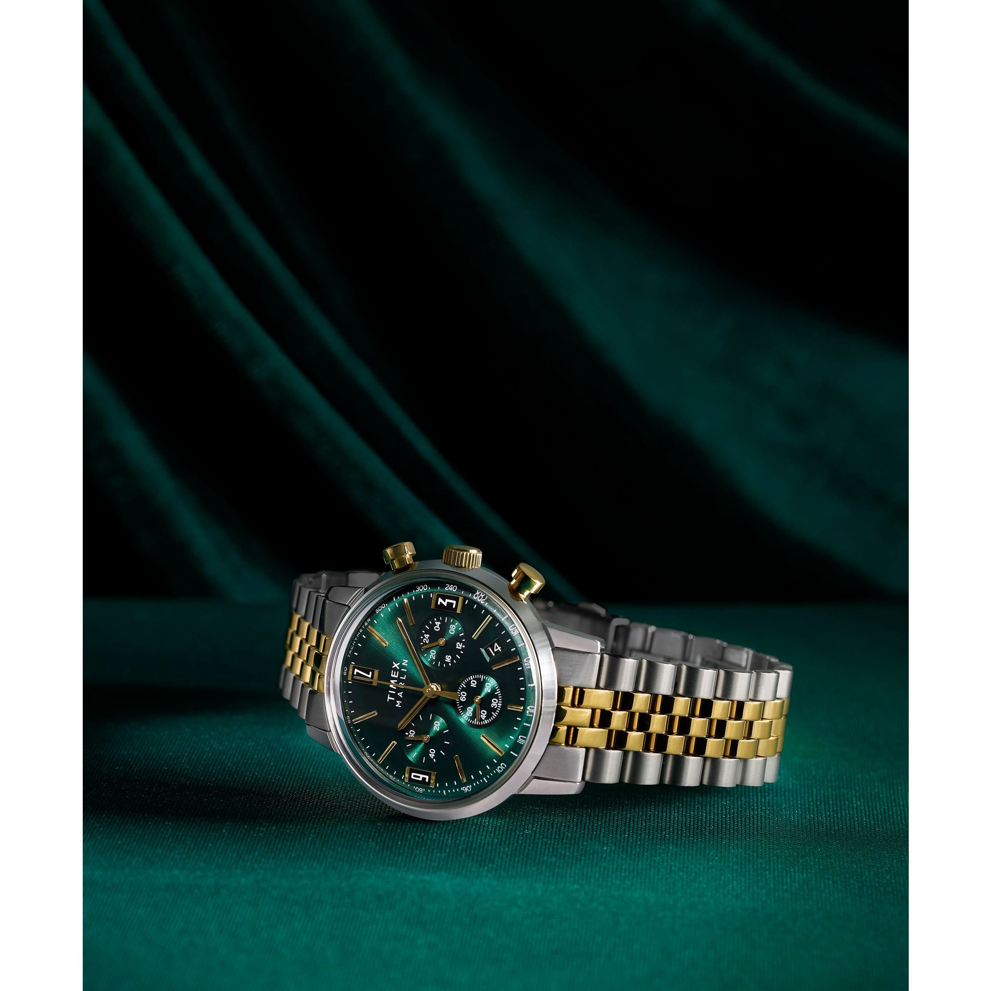 Timex Marlin Round 21mm Green Dial Analog Men Watch - TW2W60000UJ Watch Timex