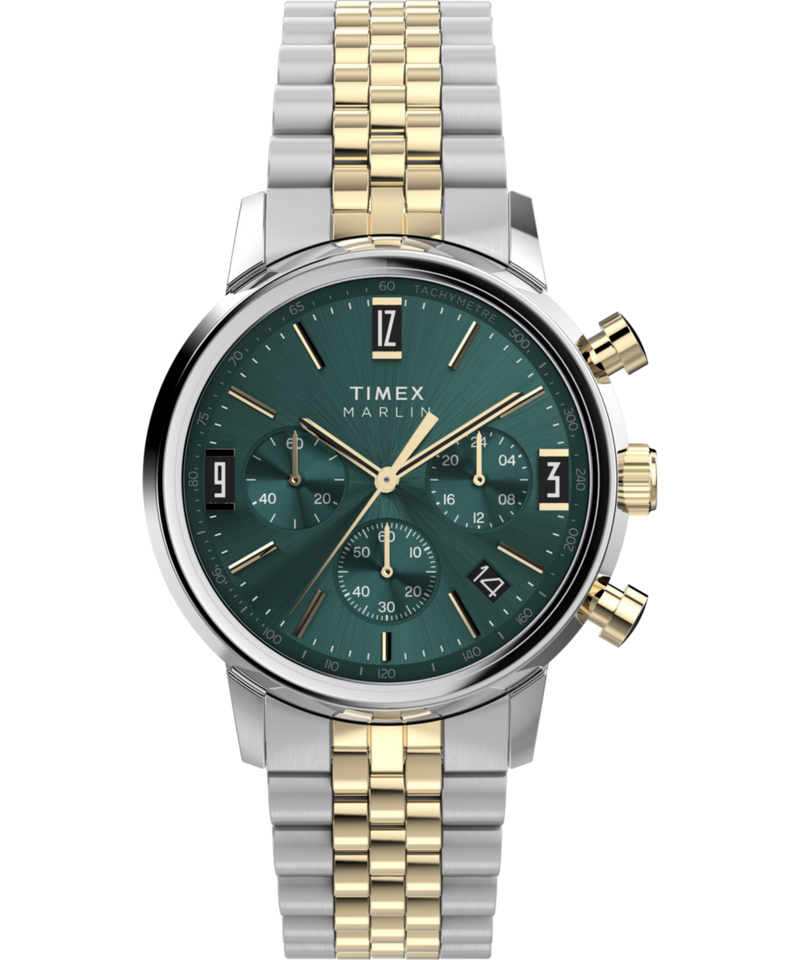 Timex Marlin Round 21mm Green Dial Analog Men Watch - TW2W60000UJ Watch Timex