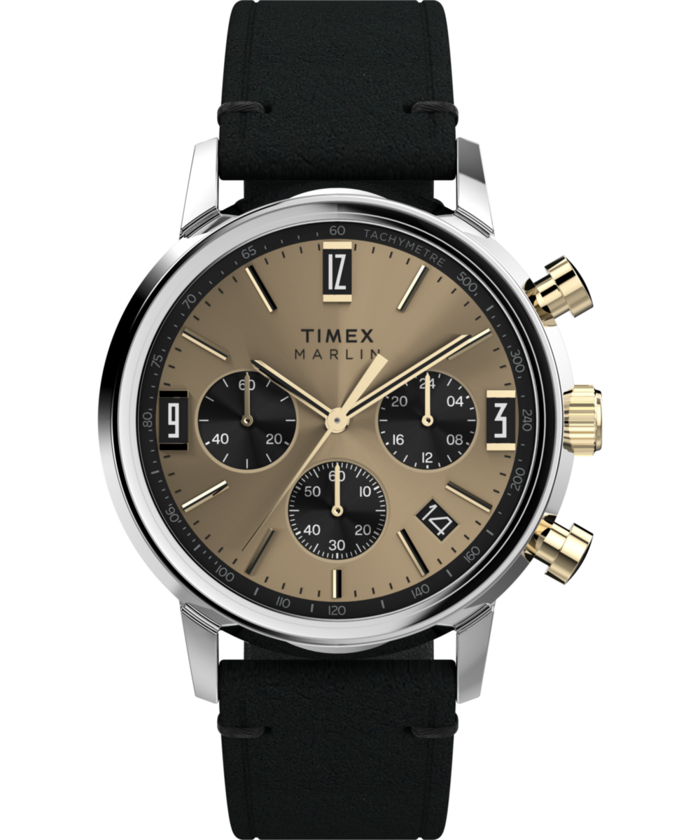 Timex Marlin Round 21mm Champagne Dial Analog Men Watch - TW2W60300UJ