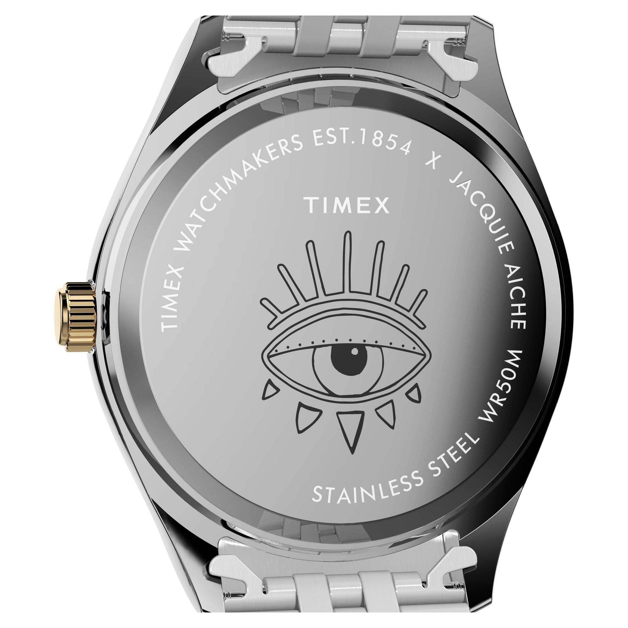 Timex Jacquie Aiche Round 36mm Blue Dial Analog Women Watch - TW2W63000X6