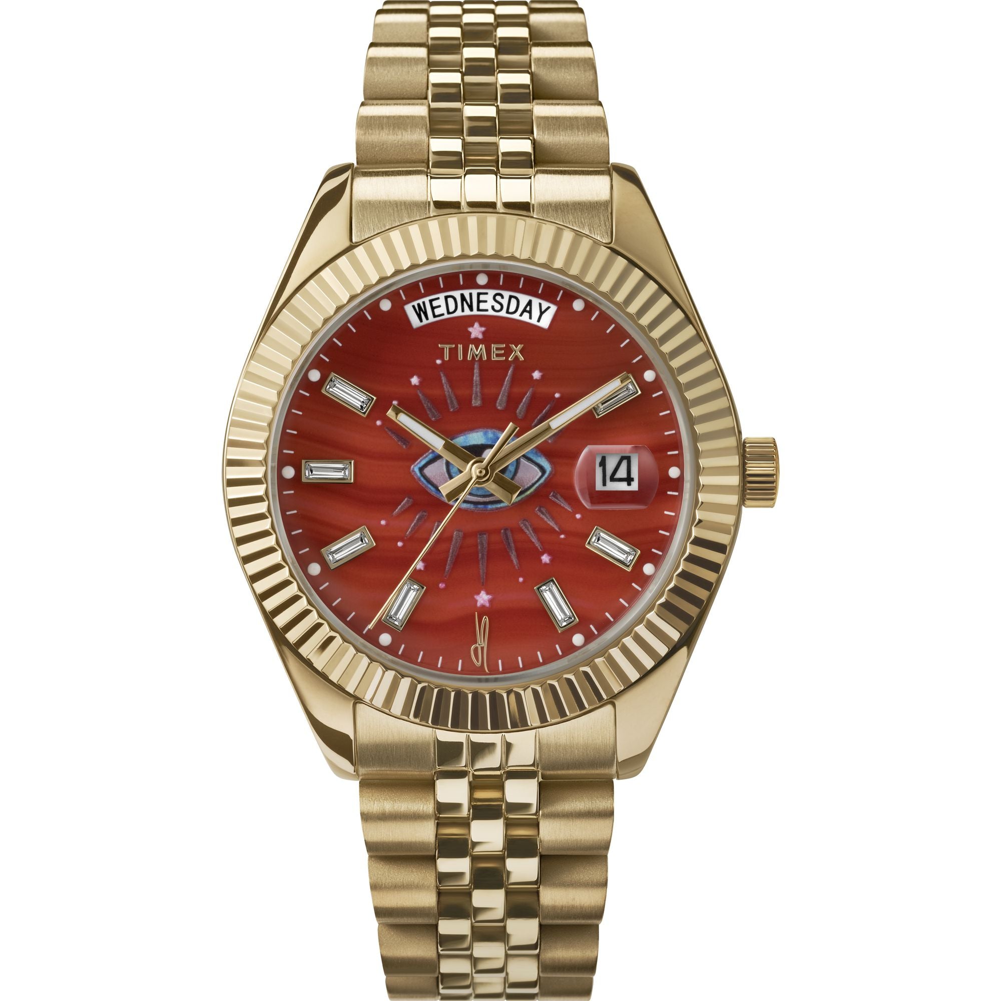 Timex Lab Collab Women Red Round Dial Quartz Analog Watch At JUST WATCHES
