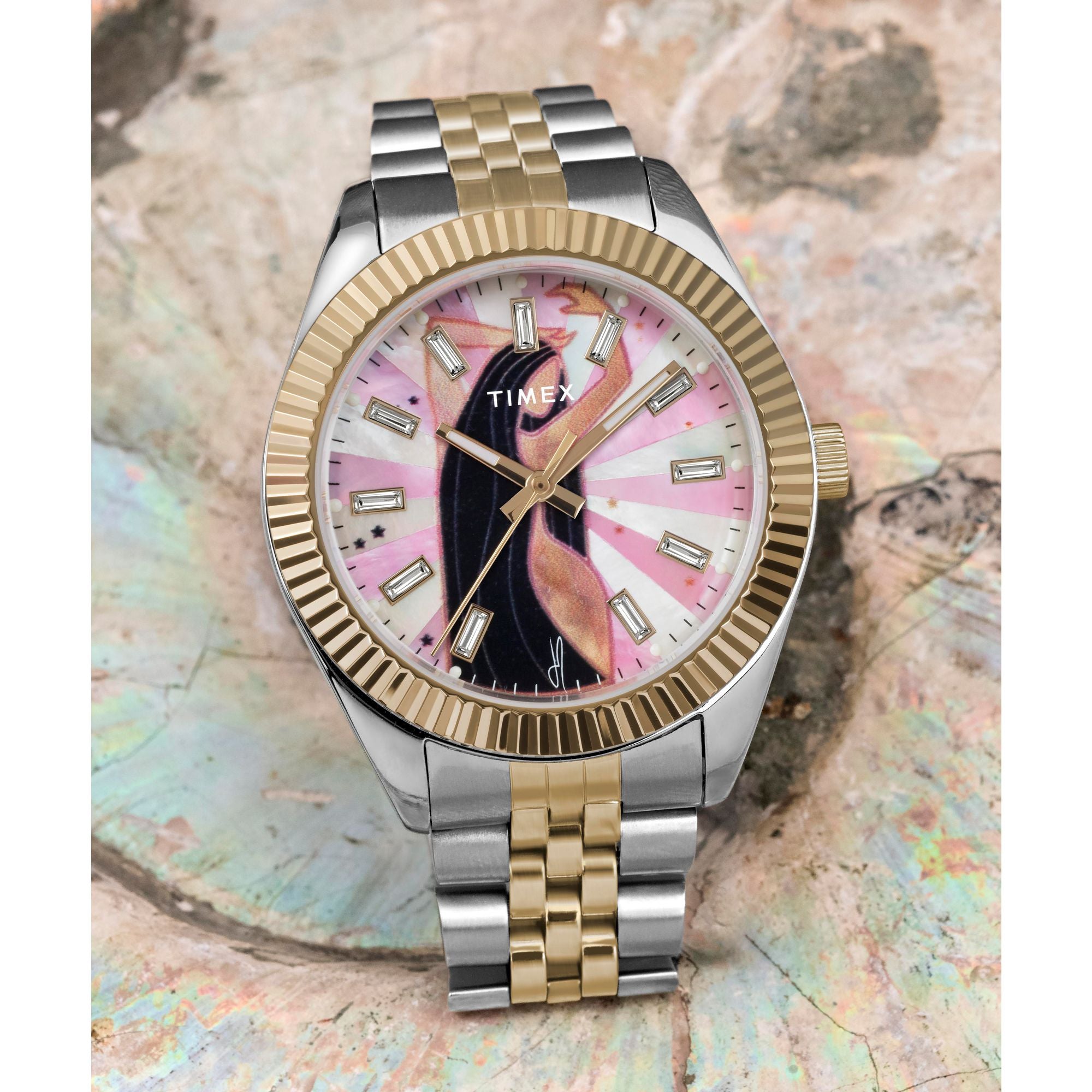 Timex Lab Collab Multicolor Round Dial Quartz Analog Women Watch