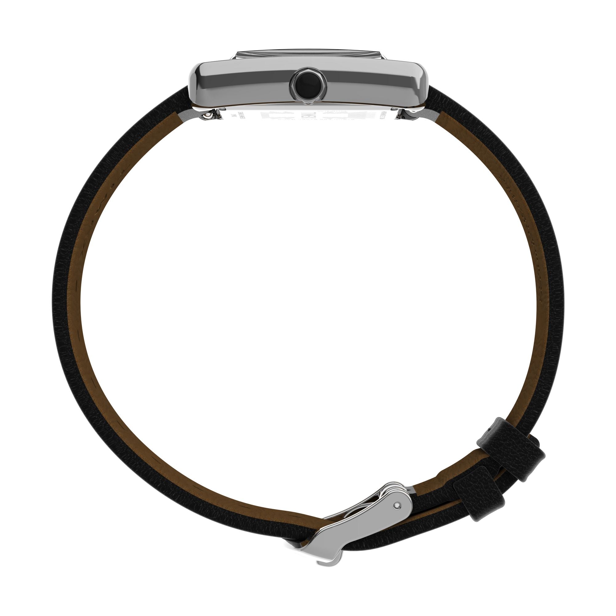 Timex Trend Leather Black Rectangle Dial Quartz Analog Women Watch