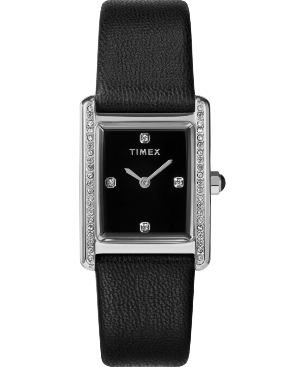 Timex Hailey Rectangle 21mm Black Dial Analog Women Watch - TW2W63800UJ