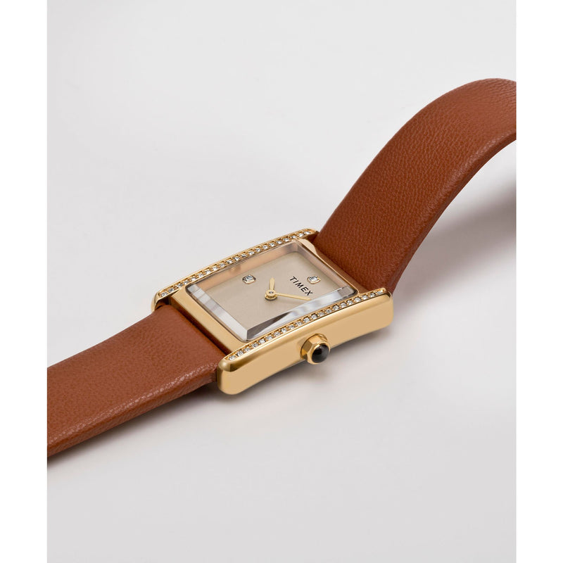 Timex Hailey Rectangle 21mm Gold Dial Analog Women Watch - TW2W63900UJ Watch Timex
