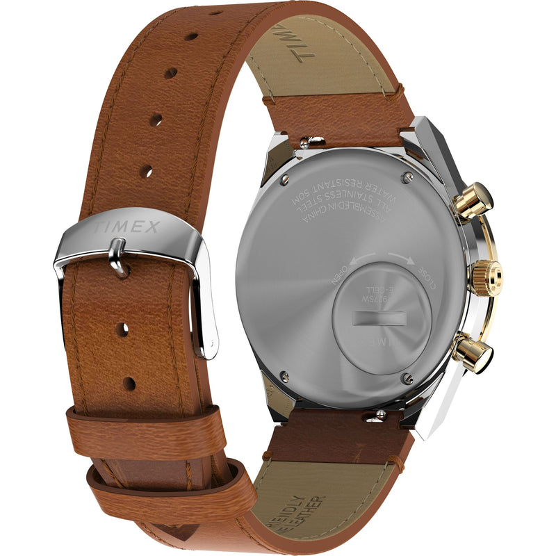 Timex Diver Inspired Round 40mm Gold Dial Analog Men Watch - TW2W64400UJ Watch Timex