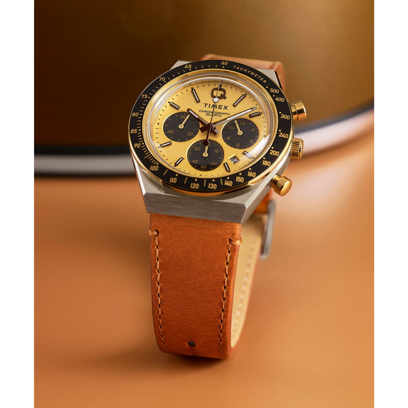 Timex Diver Inspired Round 40mm Gold Dial Analog Men Watch - TW2W64400UJ Watch Timex