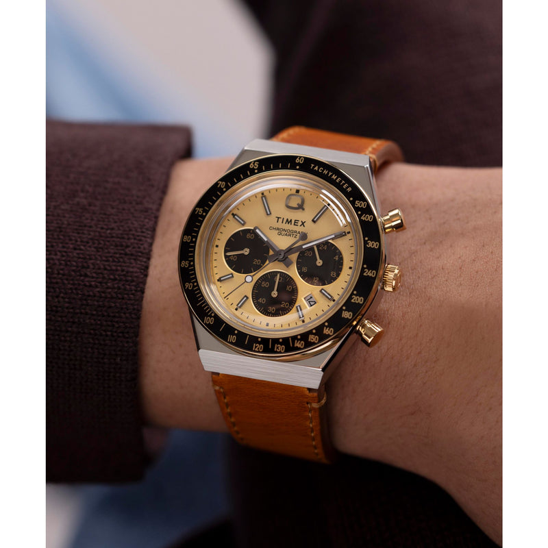 Timex Diver Inspired Round 40mm Gold Dial Analog Men Watch - TW2W64400UJ Watch Timex