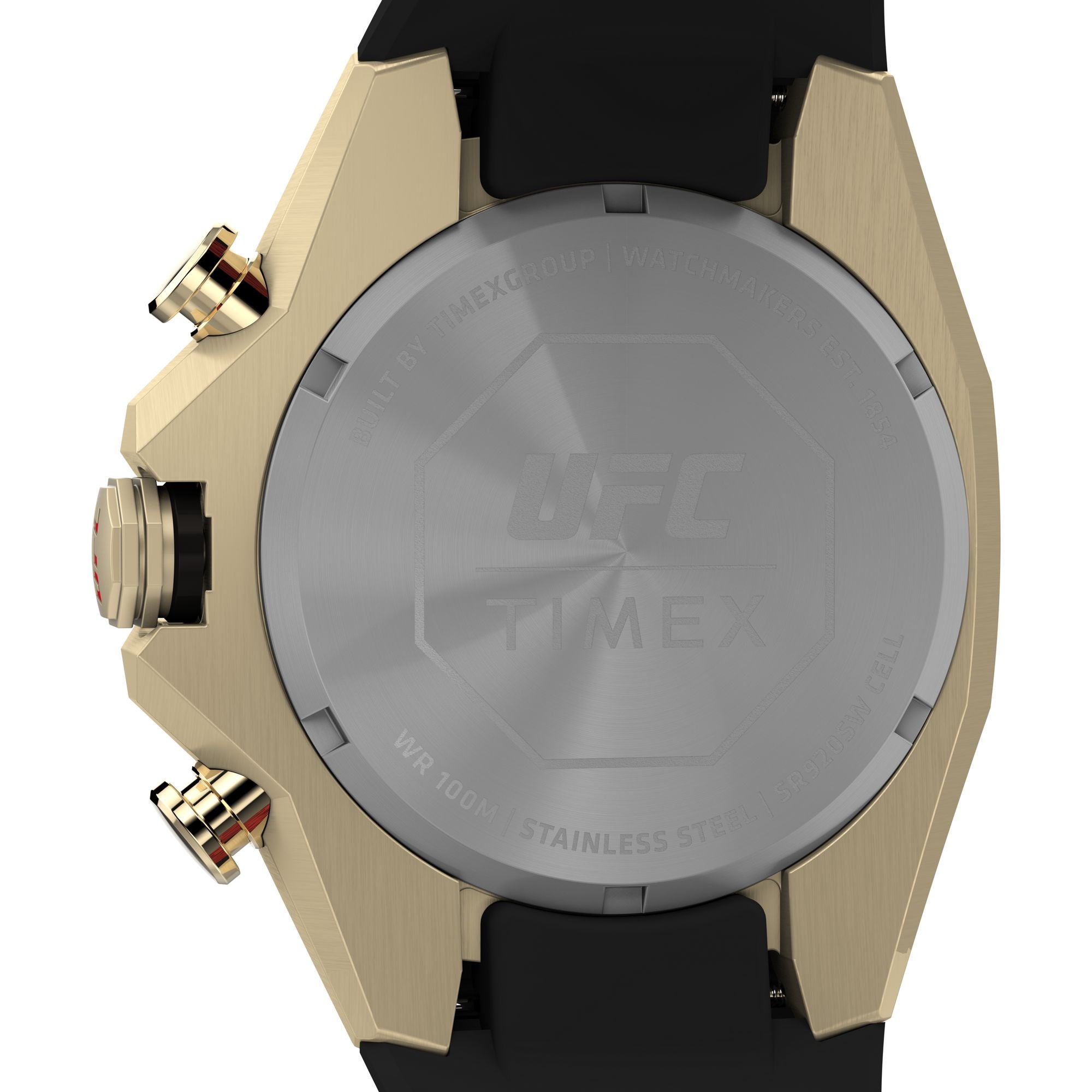 Timex UFC Street Black Octogonal Dial Quartz Analog Men Watch