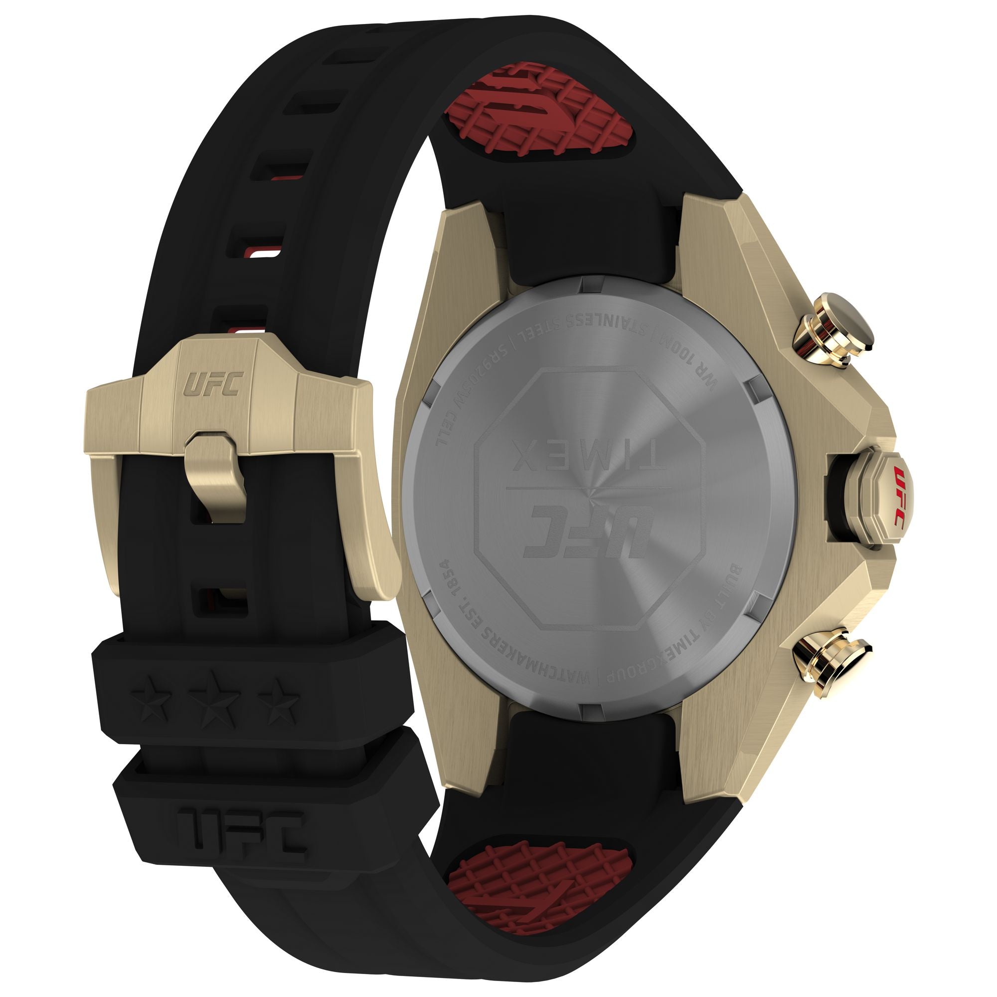 Timex UFC Street Black Octogonal Dial Quartz Analog Men Watch