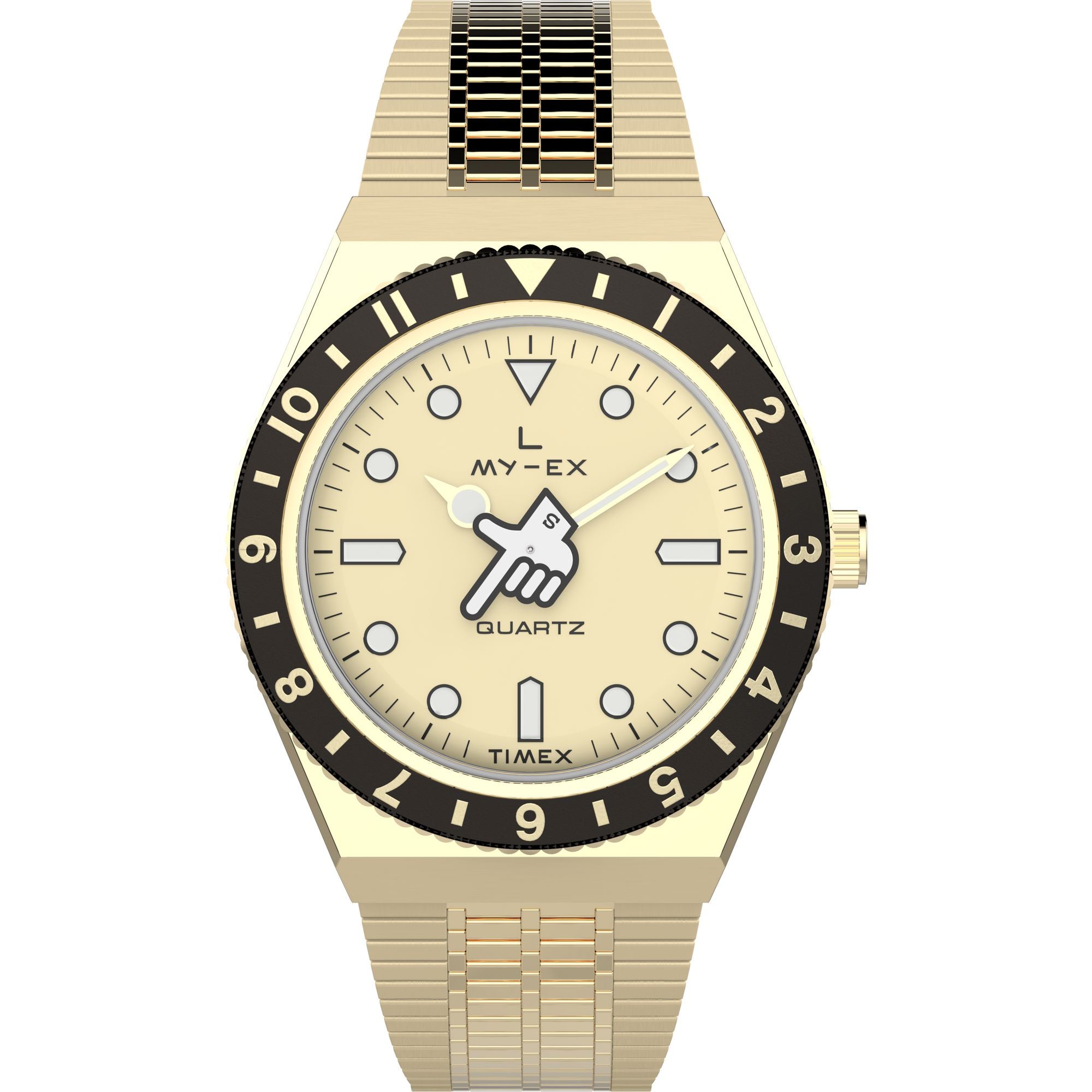 Timex Seconde Loser Round 21mm Champagne Dial Analog Unisex Watch - TW2W70700X6 Watch Timex