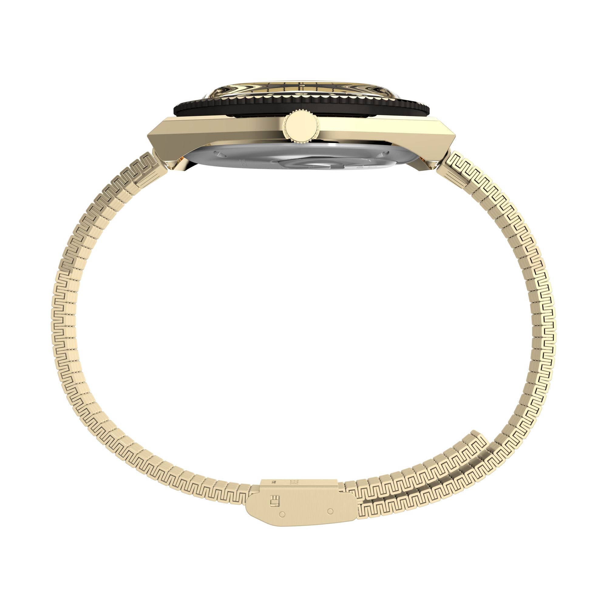 Timex Seconde Loser Round 21mm Champagne Dial Analog Unisex Watch - TW2W70700X6 Watch Timex