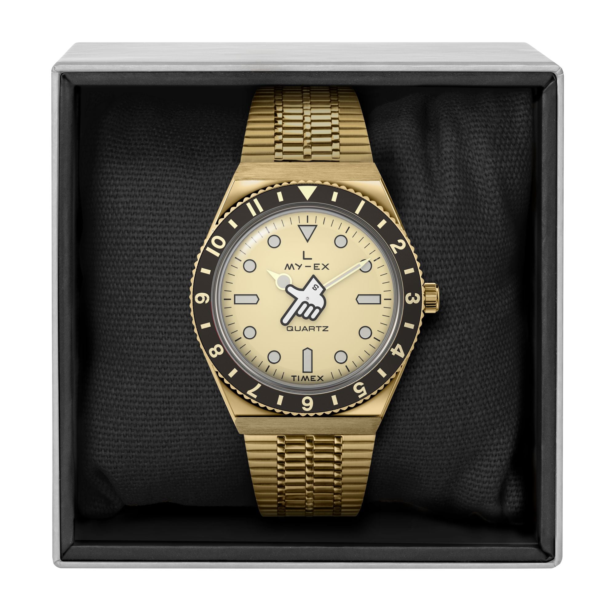 Timex Seconde Loser Round 21mm Champagne Dial Analog Unisex Watch - TW2W70700X6 Watch Timex
