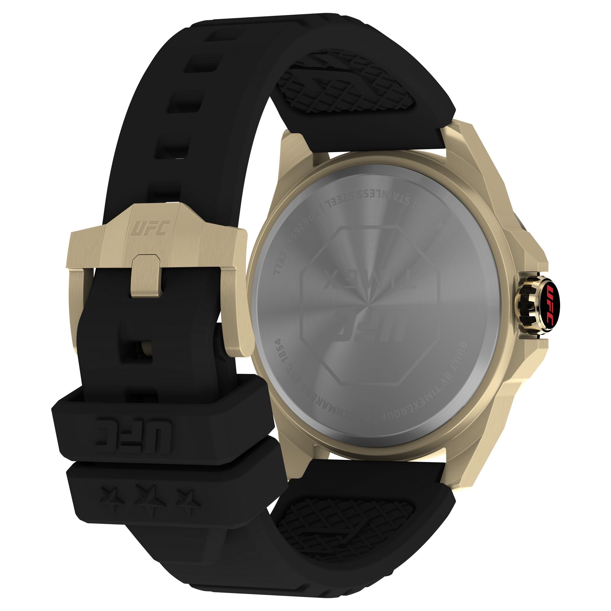 Timex UFC Octagonal 21mm Black Dial Analog Men Watch - TW2W73600UJ