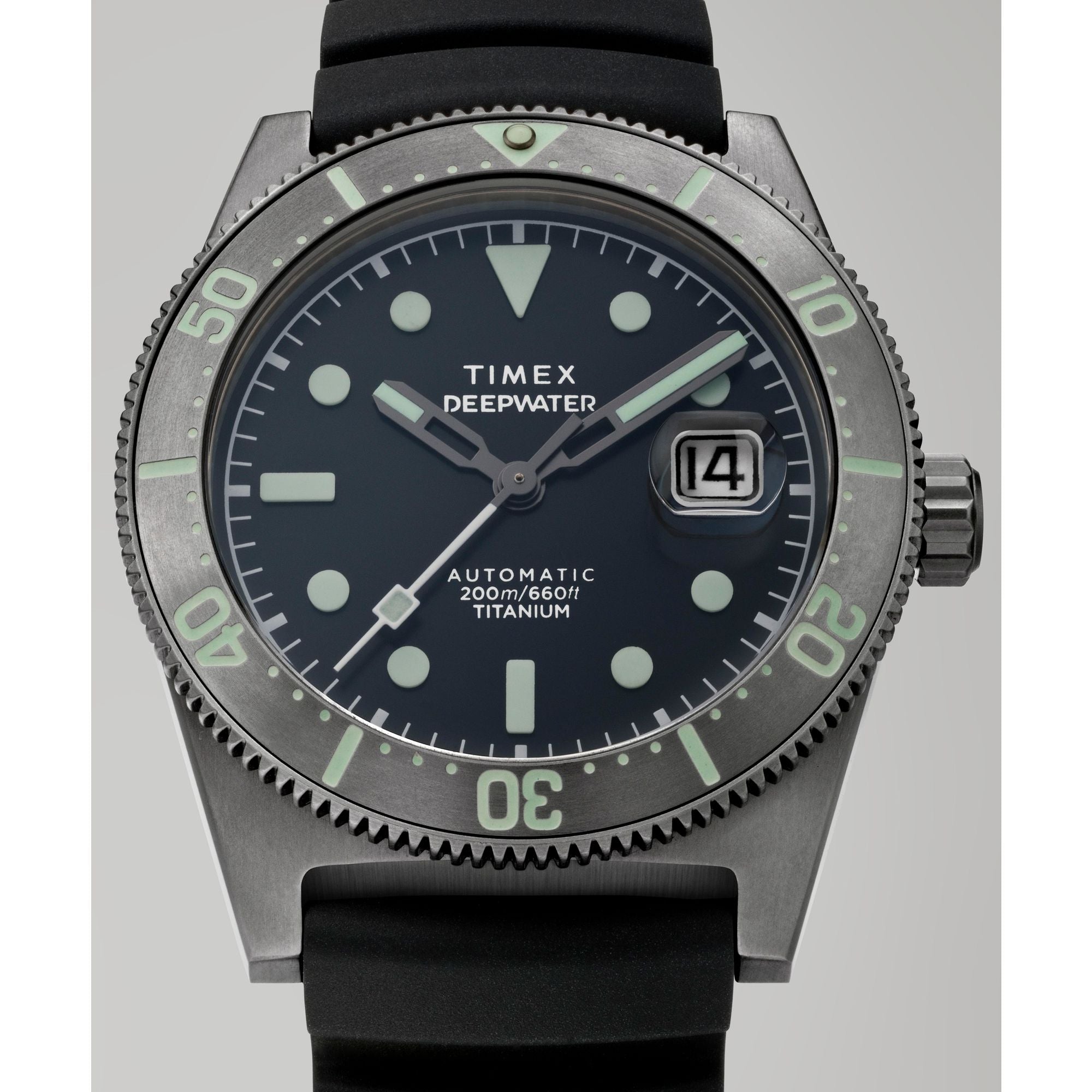 Timex Waterbury Round 21mm Black Dial Automatic Wind Men Watch - TW2W73800UJ