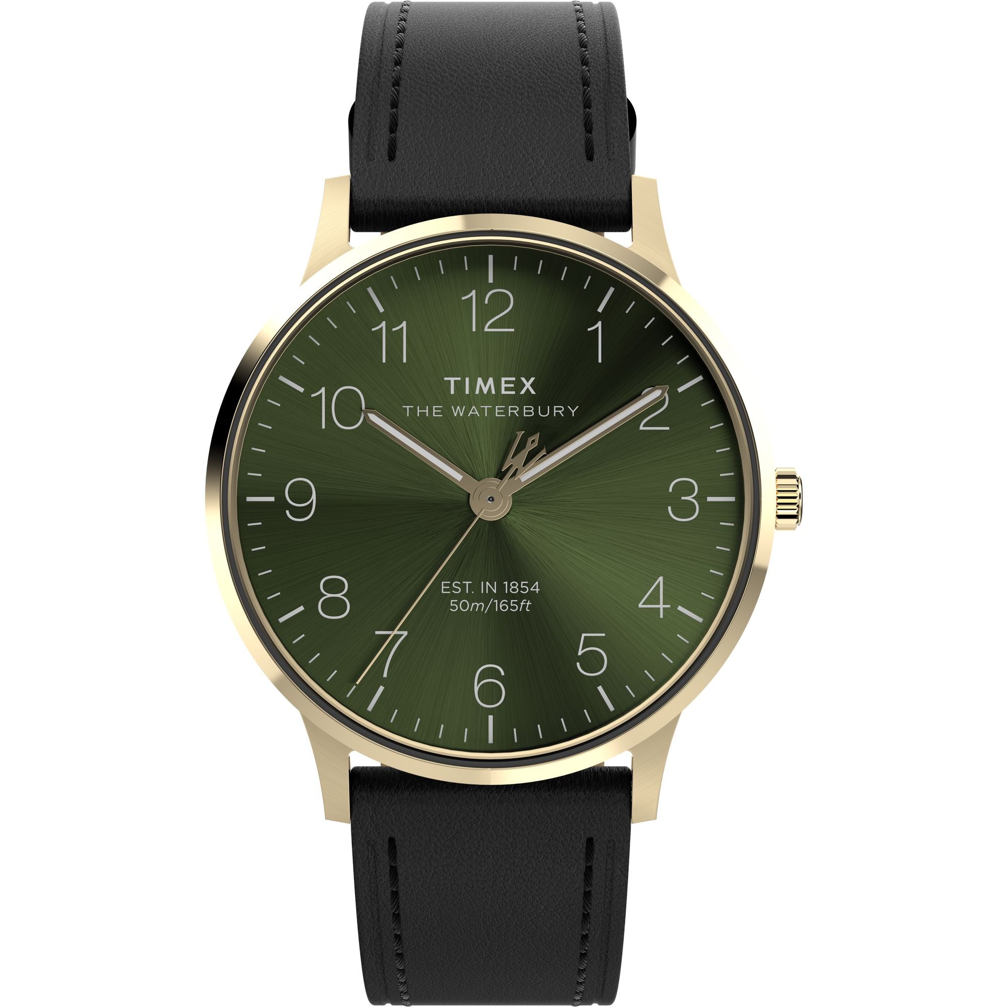 Timex Waterburry Round 21mm Green Dial Analog Men Watch - TW2W75900UJ