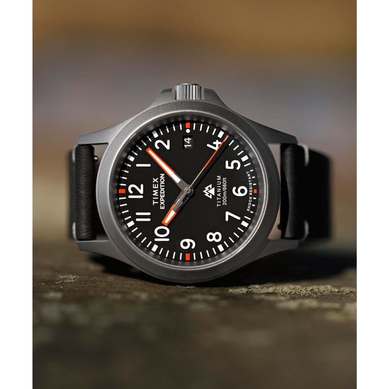 Timex Expedition Round 21mm Black Dial Analog Men Watch - TW2W78000UJ Watch Timex