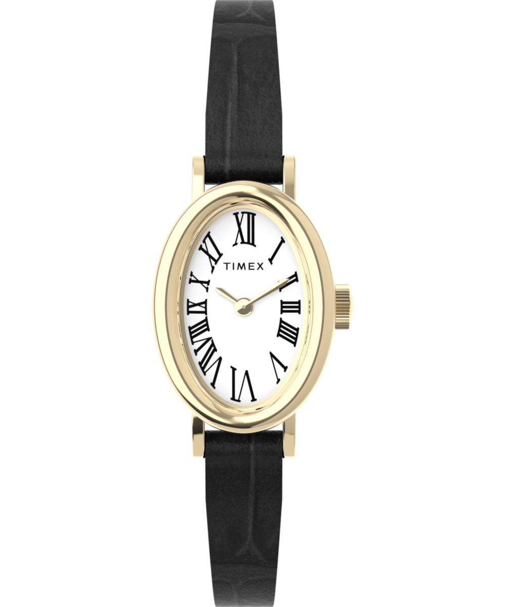 Timex Trend Oval 21mm White Dial Analog Women Watch - TW2W78300UJ