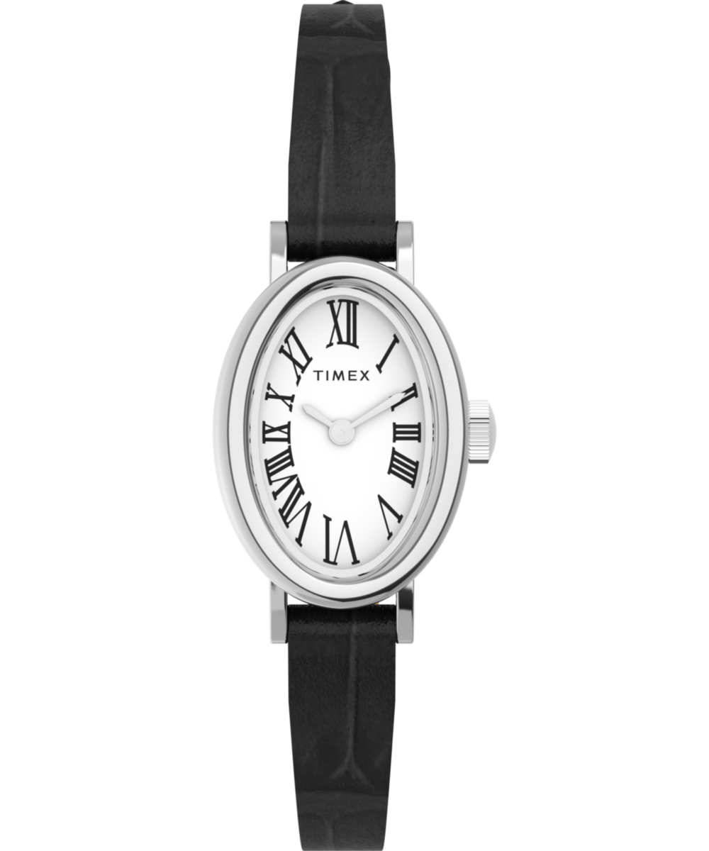 Timex Cavatina Oval 21mm White Dial Analog Women Watch - TW2W78400UJ Watch Timex