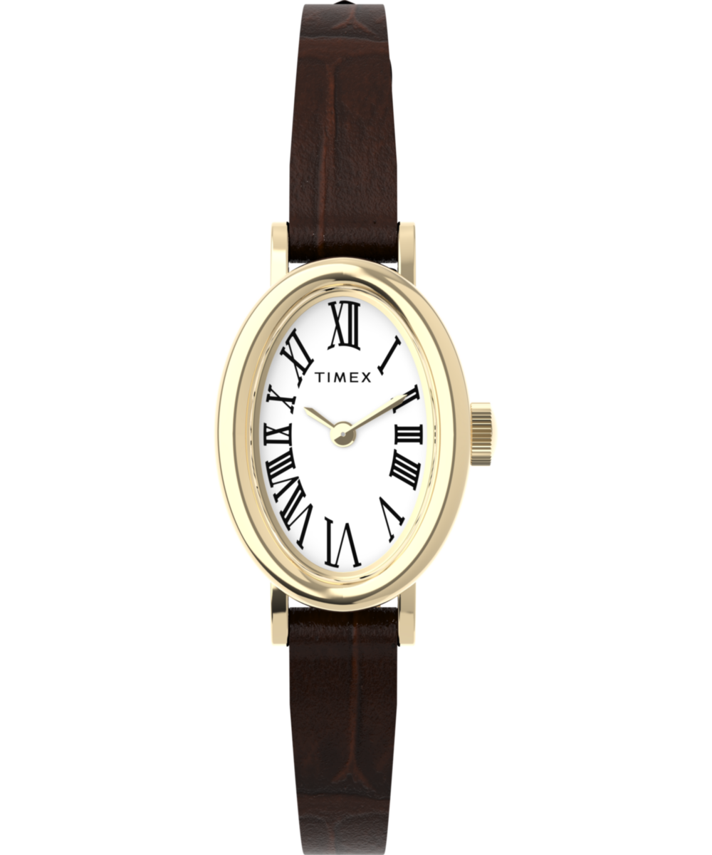 Timex Trend Oval 21mm White Dial Analog Women Watch - TW2W78500UJ Watch Timex