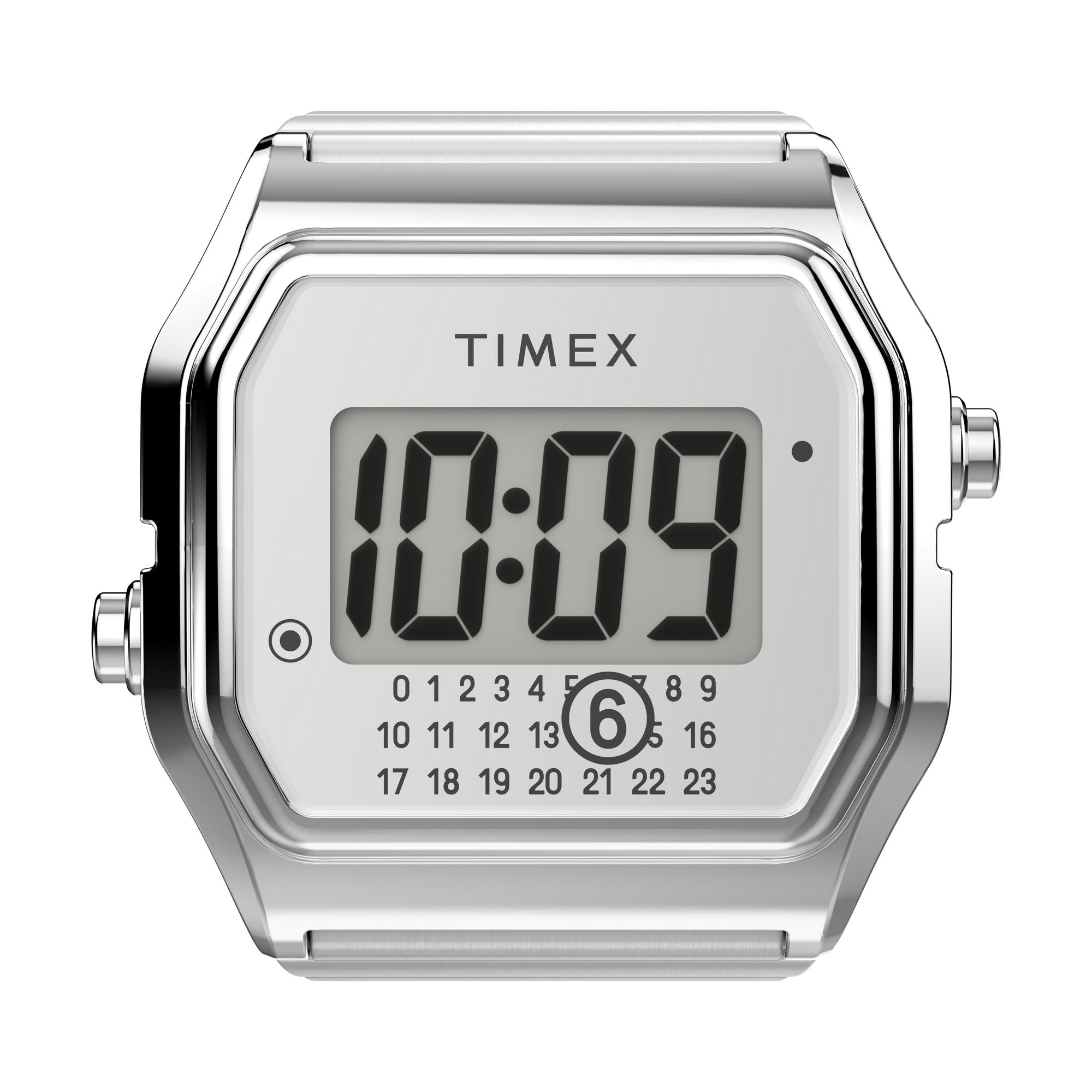 Timex Lab Grey Square Dial Quartz Digital Unisex Watch