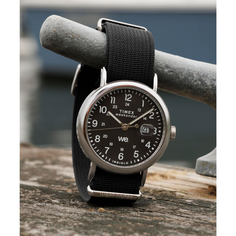 Timex Weekender Round 21mm Black Dial Analog Men Watch - TW2W86100UJ Watch Timex