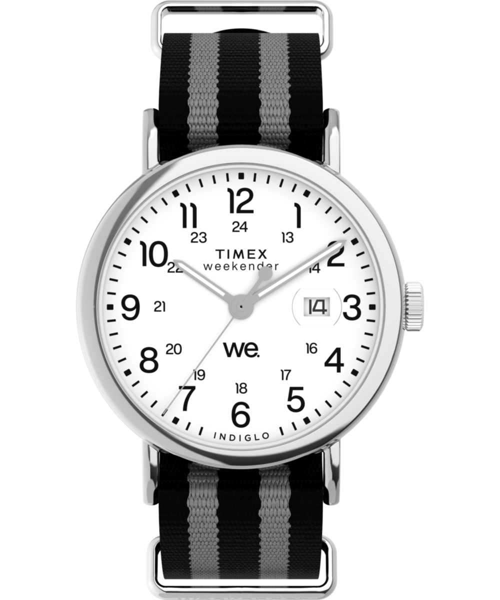 Timex Weekender Round 21mm White Dial Analog Men Watch - TW2W86300UJ