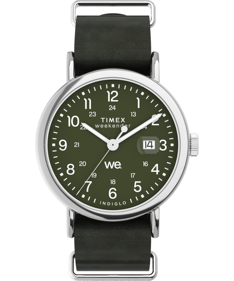 Timex Weekender Round 40mm Green Dial Analog Men Watch - TW2W87000UJ Watch Timex