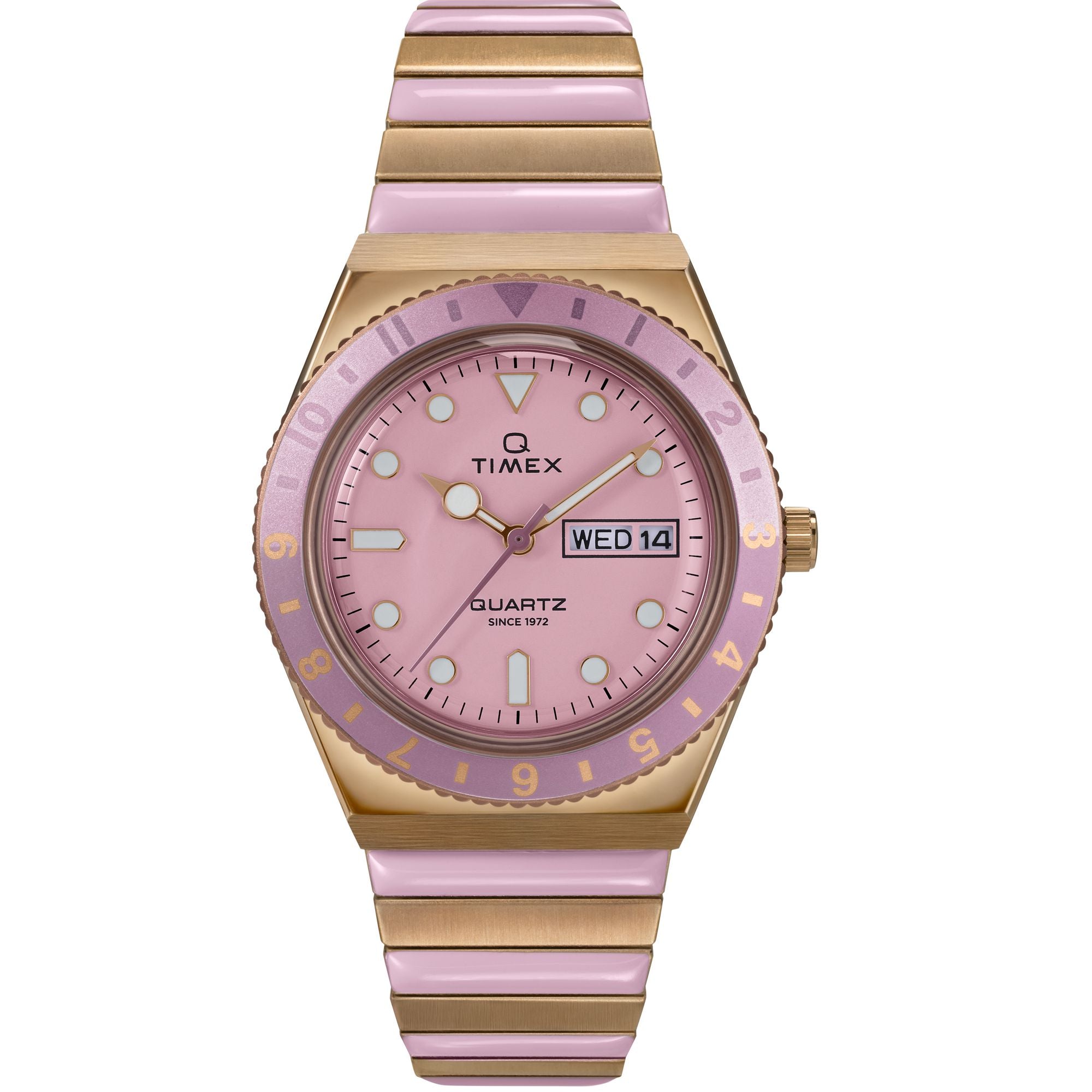 Timex Diver Inspired Round 21mm Pink Dial Analog Women Watch - TW2W87600UJ