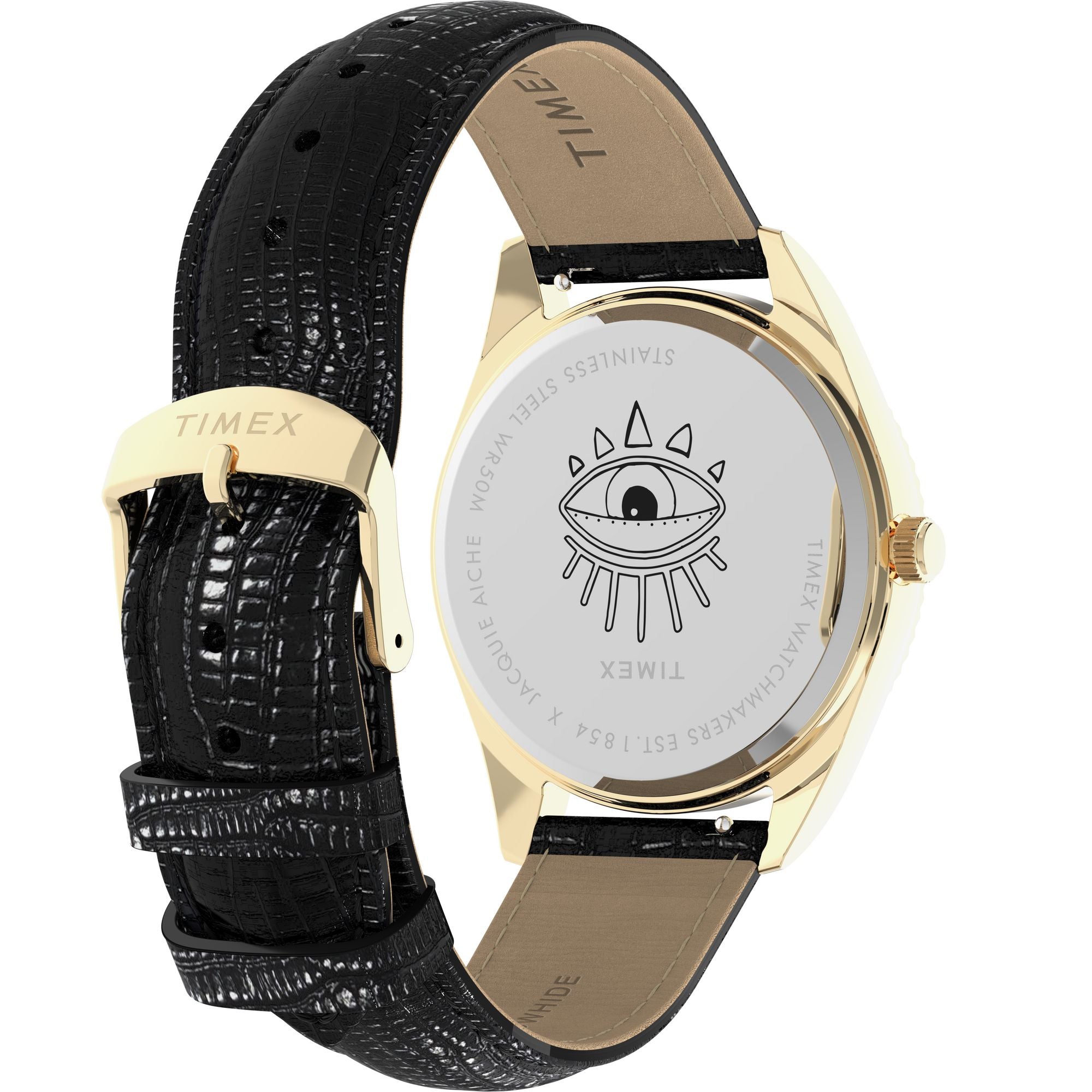 Timex Lab Leather Green Round Dial Quartz Analog Unisex Watch