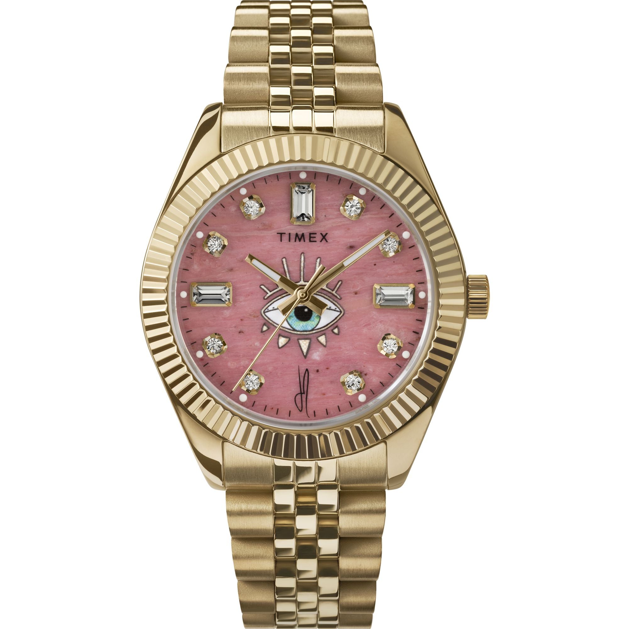 Timex Lab Pink Round Dial Quartz Analog Women Watch