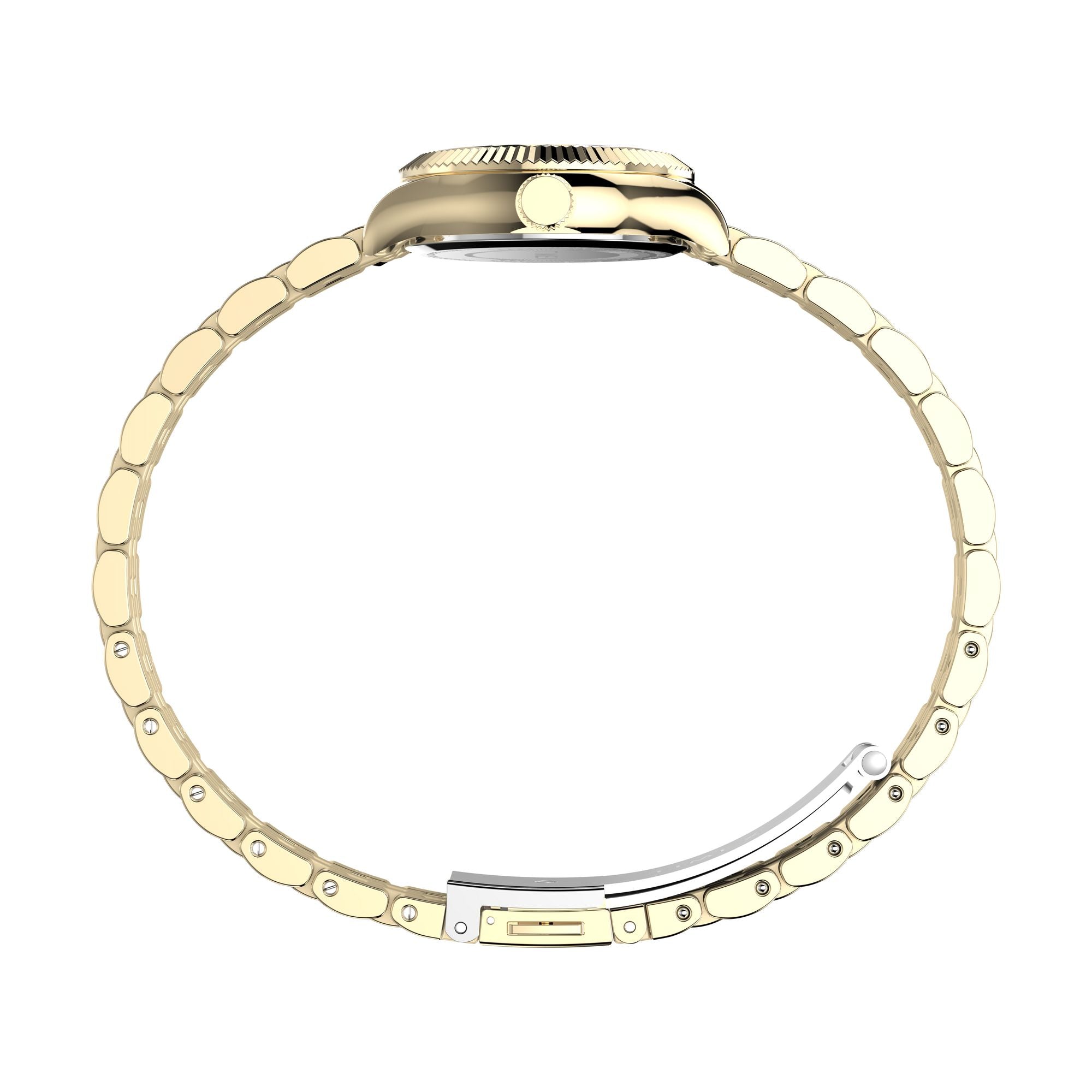 Timex Legacy Round 25mm Gold Dial Analog Women Watch - TW2W91000UJ