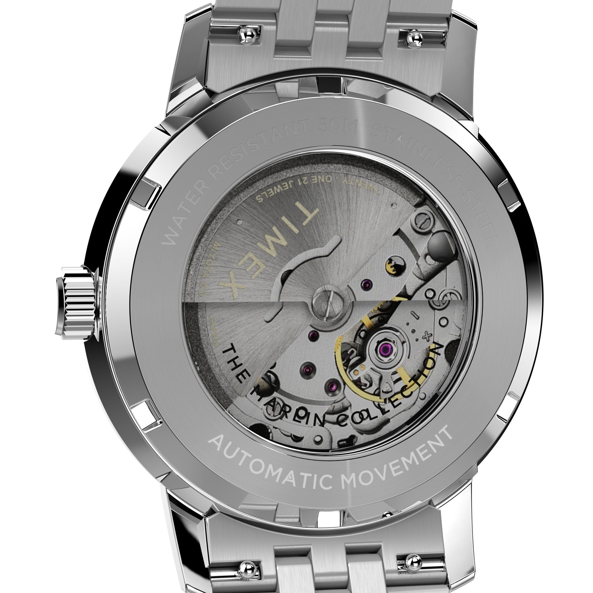 Timex Marlin Black Round Dial Mechanical Automatic Men Watch